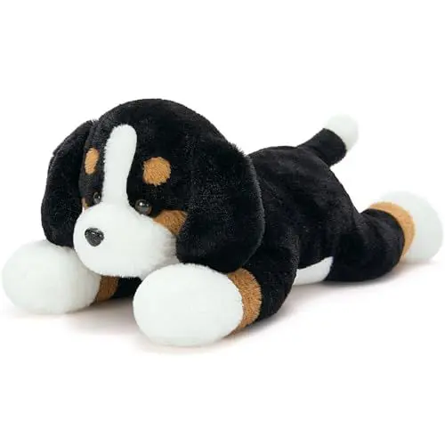 Produktbild: MorisMos weich Berner Sennenhund Kuscheltier XXL, 63cm riesen groß Hund Plüschtier Stofftier Kuscheltiere, riesen großes Plüschhund Spielzeug