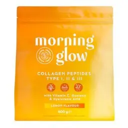 Produktbild: Collagen Pulver + Hyaluronsäure + Vitamin C (400g) | Kollagen Hydrolysat | Peptide Typ 1, 2 & 3 | mit Vitamine C, E & Koffein aus Guarana | Zitrusgeschmack | in Deutschland hergestellt | Alpha Foods