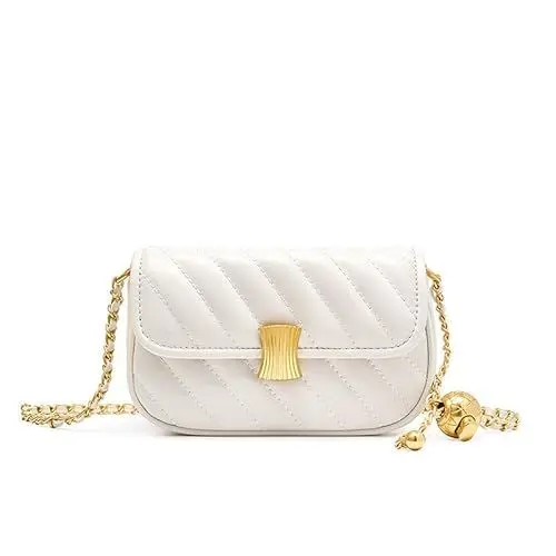 Produktbild: MOSAMHUA Kleine Gesteppte Umhängetasche für Frauen Leder Crossbody Tasche Mode Clutch Handtasche mit Kettenriemen für Einkaufen Dating Arbeit
