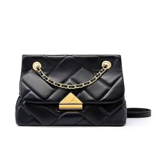 Produktbild: MOSAMHUA Umhängetasche für Frauen Kleine Gesteppte Tasche Crossbody Tote Geldbörse Leder Clutch Purses Damen Handtaschen mit Kettenriemen für Reisen Arbeit Einkaufen