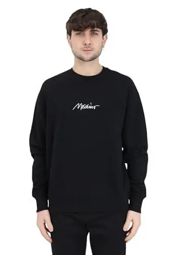 Produktbild: MOSCHINO Schwarzes Herren-Sweatshirt mit Rundhalsausschnitt mit Logo 52, Schwarz