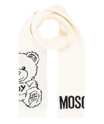 Produktbild: Moschino damen teddy bear Wollschal white
