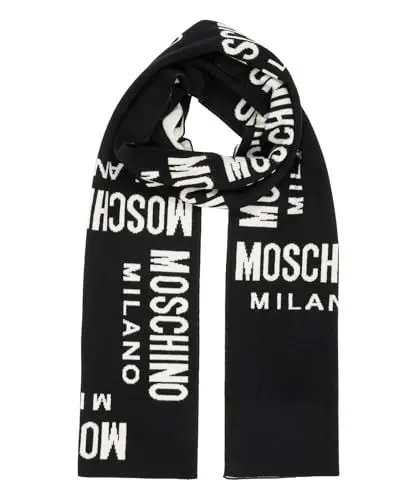 Produktbild: Moschino herren Wollschal black - white