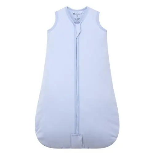 Produktbild: Mosebears Baby Schlafsack Winter 2.5 Tog,100% Baumwolle Baby Winterschlafsack für Babys 0-24 Monate(Blue Fog,6-12 Monate)