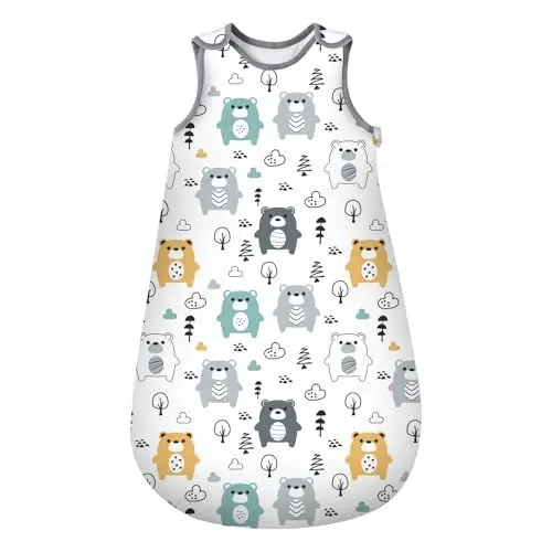 Produktbild: Mosebears Schlafsack Baby 2.5 Tog Baby Winter Schlafsack Kinder Schlafsack aus Baumwolle Verschiedene Größen von der Geburt bis zum Alter von 24 Monaten Ganzjährig Schlafsack