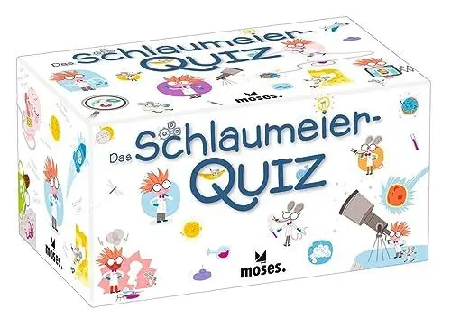 Produktbild: Moses 90208 Schlaumeier Quiz | Kinderquiz | Für Kinder ab 8 Jahren, White