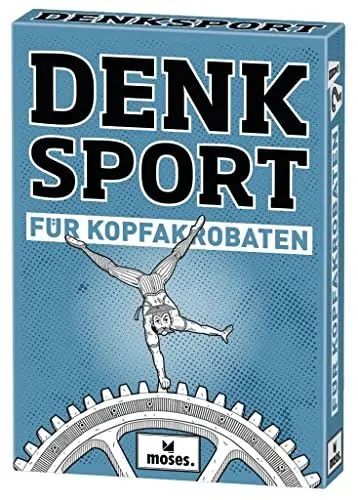Produktbild: Moses. Denksport für Kopfakrobaten l 50 Aufgaben und Rätsel für das Kopftraining zwischendurch l Für Kinder ab 12 Jahren und Erwachsene