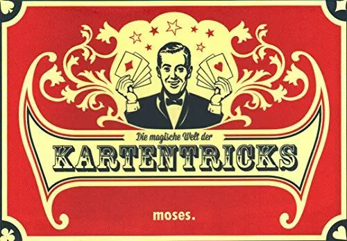Produktbild: moses. 28036 Die magische Welt der Kartentricks | 33 Zaubertricks mit Karten | Inkl. 32 Blatt SkatKartenset, White