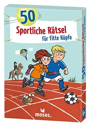 Produktbild: moses. 30247 50 sportliche Rätsel für fitte Köpfe | Kinderbeschäftigung | Kartenset, bunt