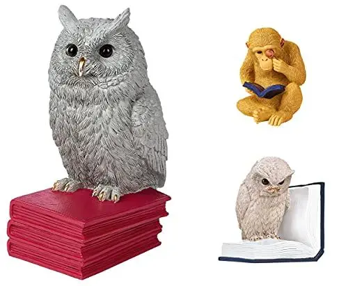 Produktbild: moses. Buchstütze Eule - Deko Objekt für das Bücherregal, 3D Leseeule als Stopper für die Lieblingsbücher, Bunt