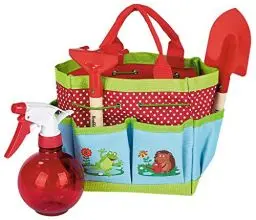 Produktbild: moses. - Krabbelkäfer gefüllte Gartentasche für Kinder, Gartenarbeits-Set mit Tasche, Schaufel, Harke und Sprühflasche