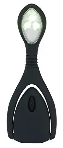 Produktbild: moses. libri_x LED Leselicht Lumi Plus Schwarz , Klemmleuchte mit stufenlosem Dimmer , Leselampe zum Lesen im Dunkeln