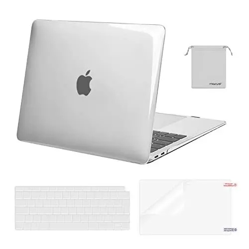 Produktbild: MOSISO Hülle Case Kompatibel mit MacBook Air 13 Zoll 2022 2021 2020 2019 2018 A2337 M1 A2179 A1932 Retina Display,Schutzhülle Cover&Tastaturschutz&Displayschutz&Aufbewahrungstasche,Kristall Klar