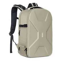 Produktbild: MOSISO Kamera Rucksack, DSLR/SLR/Spiegellose Fotografie Kameratasche 15-16 Zoll wasserdichte Hartschale Hülle mit Stativhalter & Laptopfach kompatibel mit Canon/Nikon/Sony, Kamel