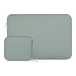 Produktbild: MOSISO Laptop Hülle Tasche Kompatibel mit MacBook Air 13 Zoll M3 A3113 M2 A2681 M1 A2337 A2179 A1932/Pro 13 M2 M1 A2338 A2251 A2289 A2159 A1989 A1708,Neopren Sleeve mit Klein Fall,Antikes Grün
