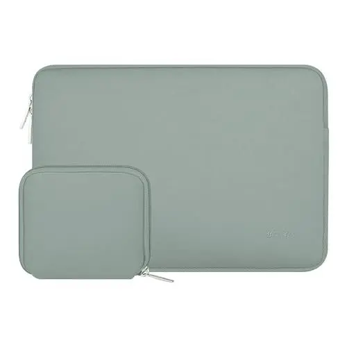 Produktbild: MOSISO Laptop Hülle Tasche Kompatibel mit MacBook Air 13 Zoll M3 A3113 M2 A2681 M1 A2337 A2179 A1932/Pro 13 M2 M1 A2338 A2251 A2289 A2159 A1989 A1708,Neopren Sleeve mit Klein Fall,Antikes Grün