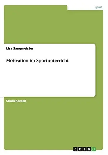 Produktbild: Motivation im Sportunterricht