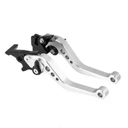Produktbild: Akozon Motorbike Clutch Lever, Motorrad Bremshebel, Kupplungstrommel Bremshebel CNC Aluminiumlegierung Motorrad Bremsgriff Bremshebel Kupplungshebel Doppelscheibe Kupplungsb (Silberweiß)