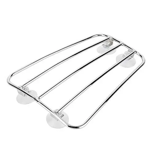 Produktbild: motorcycle luggage rack,Motorrad-Gepäckträger Sonstiges Motorrad-Kraftstofftank-Gepäckhalter Universal Retro Style Baggage Carrier BracketBlack (B (Silber))