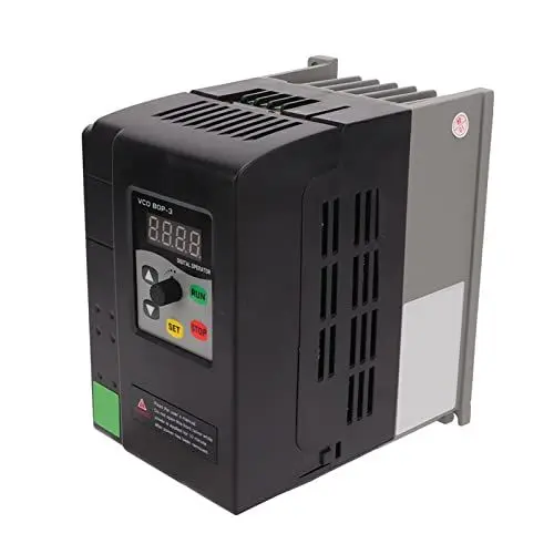 Produktbild: Motordrehzahlregler für Antrieb mit Variabler Frequenz 3-phasiger VFD-Antriebsinverter, 380-440-V-Eingang 0-440-V-Ausgang(3KW 7,5A)