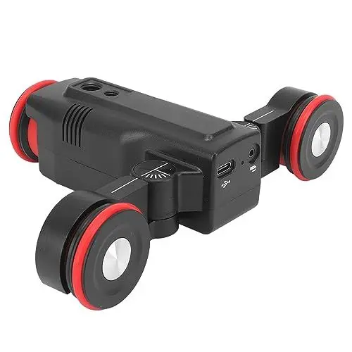 Produktbild: Motorisierter Kamera-Video-Auto-Dolly mit Kugelkopf, Elektrischer Schienenschieber-Dolly-Wagen mit APP-Steuerung, Fein Abgestimmt für DSLR-Kamera-Camcorder-Smartphones