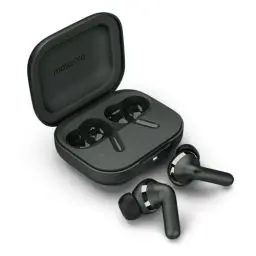 Produktbild: Motorola Mobility Moto Buds+ Sound by Bose (Bluetooth 5.3 Earbuds, Dolby Head Tracking + Dolby Atmos, aktive Geräuschunterdrückung, kabelloses Laden, bis zu 38 Stunden Akku),Forest Grey