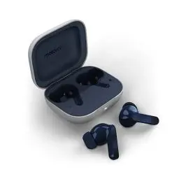 Produktbild: Motorola Moto Buds (Bluetooth 5.3 Earbuds, Hi-Res Sound, Dolby Atmos, aktive Geräuschunterdrückung, kabelloses Laden, bis zu 42 Stunden Akkulaufzeit, 3-Fach-Mikrofonsystem) Starlight Blue