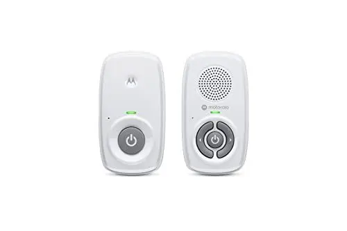 Produktbild: Motorola Nursery AM21 Babyphone Audio - Digitales Babyfon mit DECT-Technologie zur Audio-Überwachung - 300 Meter Reichweite - Mikrofon mit hoher Empfindlichkeit, 1 Stück (1er Pack) – Weiß