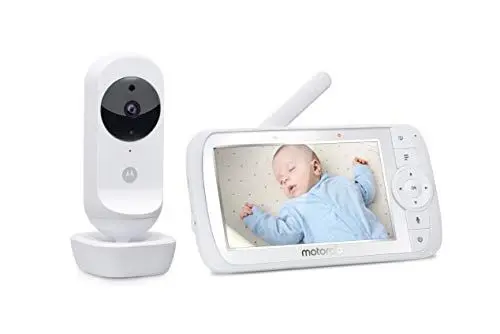 Produktbild: Motorola Nursery Ease 35 - Babyphone mit Kamera – 5,0 Zoll Video Baby Monitor - Nachtsicht, Bidirektionale Kommunikation, Wiegenlieder, Zoom, Raumtemperaturüberwachung - Weiß