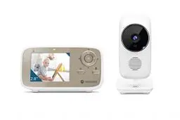 Produktbild: Motorola Nursery VM 483 - Babyphone mit Kamera - VM483-2.8 Zoll-Elterneinheit - Infrarot - Digitaler Zoom - Talk-back-Funktion - Video-Babyphone