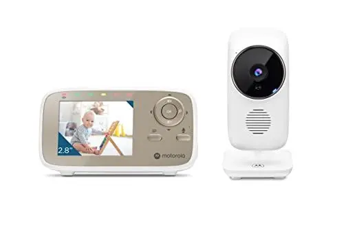 Produktbild: Motorola Nursery VM 483 - Babyphone mit Kamera - VM483-2.8 Zoll-Elterneinheit - Infrarot - Digitaler Zoom - Talk-back-Funktion - Video-Babyphone