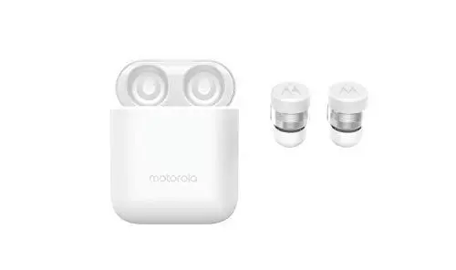 Produktbild: Motorola VerveBuds 110-Bluetooth in Ear mini Kopfhörer-Tragbar Ladebox und Integriertem Mikrofon- 8,5 Std.IP54 Waterproof und Mono oder Dual-Headset-Kompatibel mit Alexa,Siri,Google Assistant-Weiß