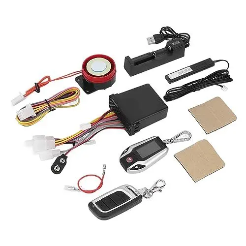 Produktbild: Motorrad 2-Wege-Alarmanlage, Multifunktions-Universal-48-145-V-Motorrad-Diebstahlschutz-Fernbedienung für Geländewagen (Ohne Reifendrucksensor)