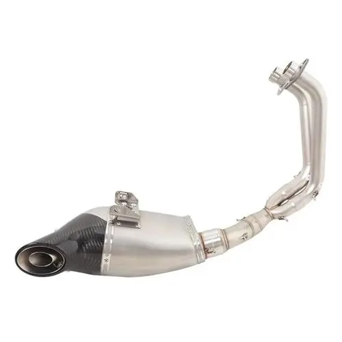 Produktbild: Motorrad Auspuffsystem Für VERSYS 650 2017-2023 Motorrad-Auspuffanlage Vorne Verbindungsrohr Schalldämpfer Slip On Carbon Fiber Modified Tube