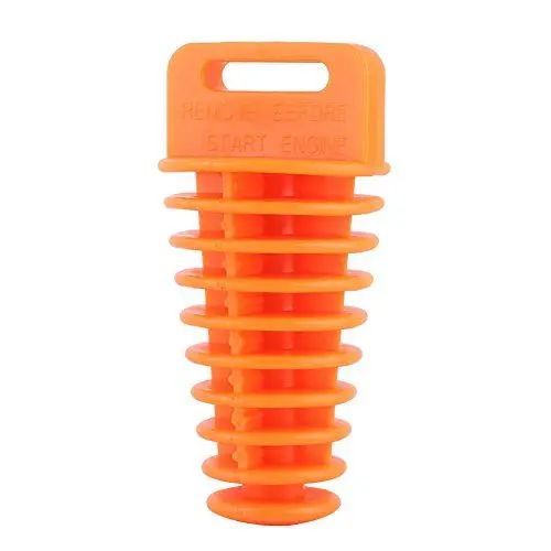 Produktbild: Motorrad Auspuffstopfen, Fydun Gummi Auspuff Schalldämpfer Auspuffstopfen für Motorrad ATV Quad 2 4-Takt Schalldämpfer Pipe Bung Wash Plug(Orange)