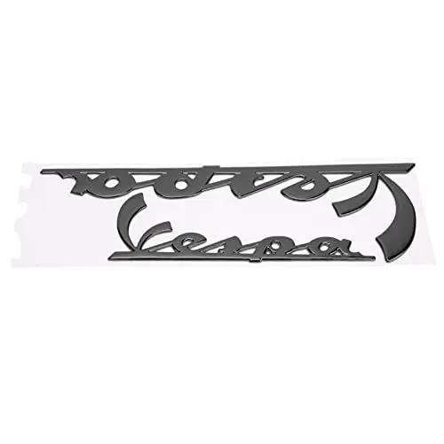 Produktbild: Motorrad Emblem Aufkleber, Fydun 3D Reflektierender Harz Epoxid Stickers Schriftlicher Selbstklebend für GTS300 LX125 LX150 IE Sprint Primavera 300 LX LXV(Schwarz)