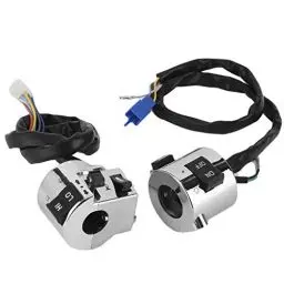 Produktbild: Lenkerschalter,Paar Motorrad Lenkerschalter Steuerknopf für Blinker Scheinwerfer Hupe 25mm Universal