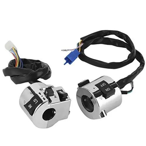 Produktbild: Lenkerschalter,Paar Motorrad Lenkerschalter Steuerknopf für Blinker Scheinwerfer Hupe 25mm Universal