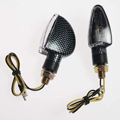 Produktbild: Motorrad Zubehoere Blinker Roller 2 x 6,5 cm Universal Paar Carbon
