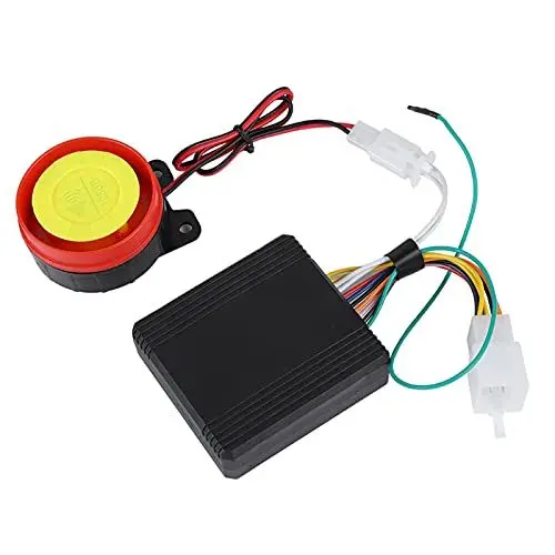 Produktbild: Motorrad-Alarmanlage, Motorrad-Alarmanlage, Motorrad-Diebstahlsicherung, 125 DB, 12 V, Schwarzes ABS, Motorrad-Diebstahlsicherung, Sicherheitsalarmanlage mit Fernbedienungen für