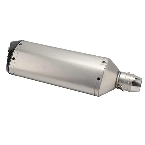 Produktbild: Motorrad-Auspuff-Endrohr, 470 Mm, Motorrad-Auspuff-Endrohr, Edelstahl, Rostfrei, Wärmedämmung, Passend für GSF600 CB1000R Z900 (Titan)
