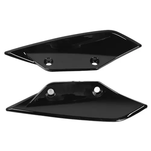 Produktbild: Motorrad-Frontspoiler, 1 Paar Frontspoiler-Winglets-Verkleidung, Glänzend Schwarz, Starker Schutz, Motorradverkleidung für S1000RR 2009 Bis 2014