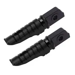 Produktbild: SWOQ Motorrad-Fußraste vorne, langlebiges Motorrad-Fußpedal, rostfreier Antioxidans-Ersatz für RS125 TUONO125 für Upgrade(Schwarz)