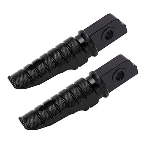 Produktbild: SWOQ Motorrad-Fußraste vorne, langlebiges Motorrad-Fußpedal, rostfreier Antioxidans-Ersatz für RS125 TUONO125 für Upgrade(Schwarz)