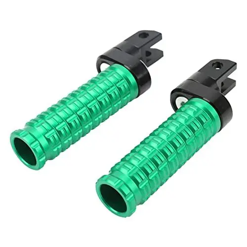 Produktbild: Fußstützenpedale, CNC-Prozess, Eloxierte Oberfläche, Motorrad-Fußrasten, T6063-Aluminiumlegierung, Lichtbeständig, für Motorräder (Green)