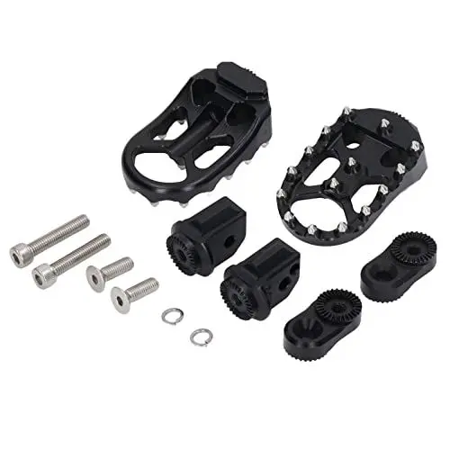 Produktbild: Motorrad-Fußrasten hinten, CNC-Aluminium-Fußpedale mit Edelstahlzähnen für F900r F900xr, Metall (Silber)