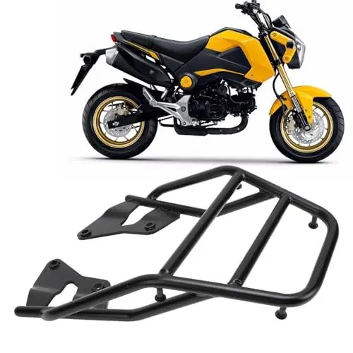Produktbild: Motorrad-Heckträger für MSX 125 Grom 125 2016–2020, Motorrad-Gepäckträger mit Verbesserter Unterstützung, Motorrad-Heckgepäckträger, Motorrad-Rallye-Gepäckträger