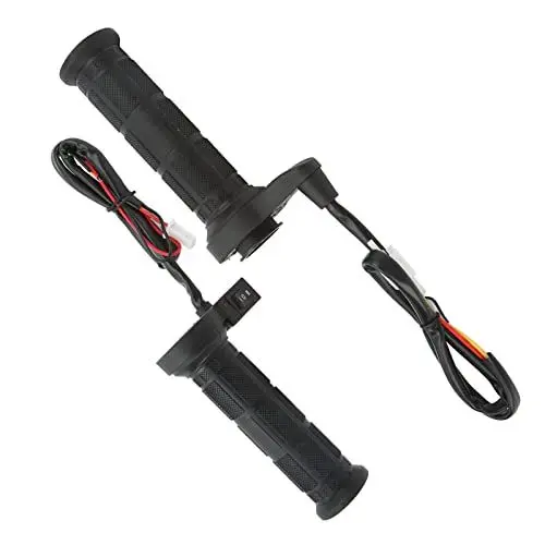Produktbild: Motorrad-Heizgriff, Wasserdichte HeißGriffe, Elektrische Heizleiste aus Nylon-TPU, 12 V, 2,2 Cm, Universell für Beheizte Griffe mit Doppelkabel-Gassteuerung, Schwarzer Griff, 1