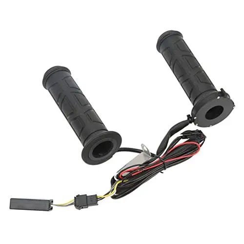 Produktbild: Motorrad-Heizgriffe, 4-Gang-Temperatur Einstellbar, 12 VDC, 15–35 W, Elektrisch, heiß, rutschfest, Strukturierte Oberfläche für 22-mm-Lenker, Motorrad, ATV