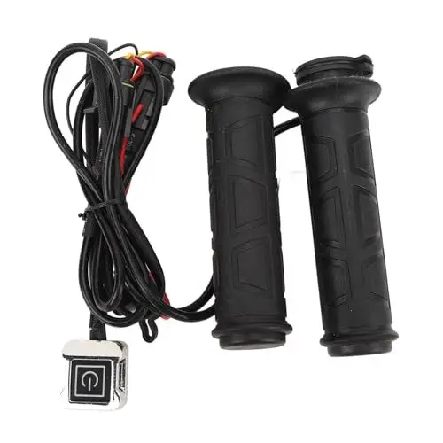 Produktbild: Motorrad-Heizgriffe, Universelle Passform, Motorrad-Heizgriffe, Wasserbeständig, 12 V, für 22-mm-Lenker